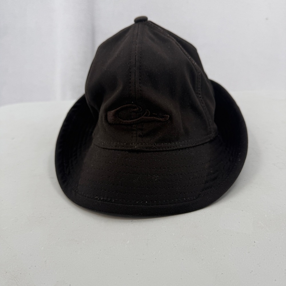 Drake Waterfowl Jones Hat Mens L/XL Brown Waxed Cotton Insulated Ear Flaps